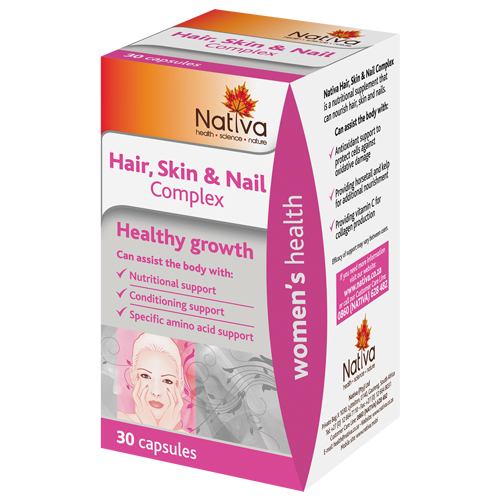 Nativa Range – Hair,Skin,&Nail Complex 30 caps